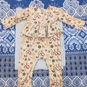 EUC Kate Quinn Peplum Onesie, 2T